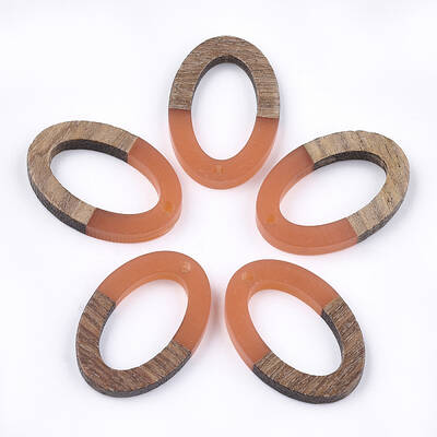 Resin & Walnut Wood Pendants