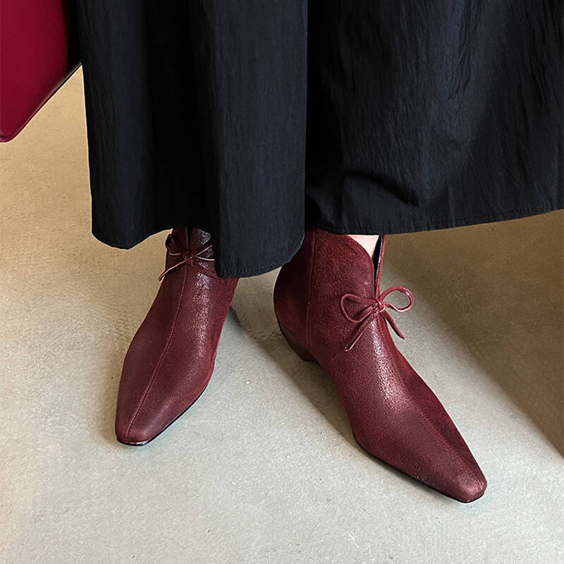 CHIKO Addison Pointy Toe Block Heels Ankle Boots