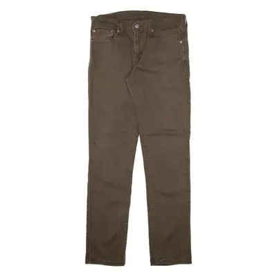 LEVI'S 511 Mens Trousers Grey Slim Straight W32 L32