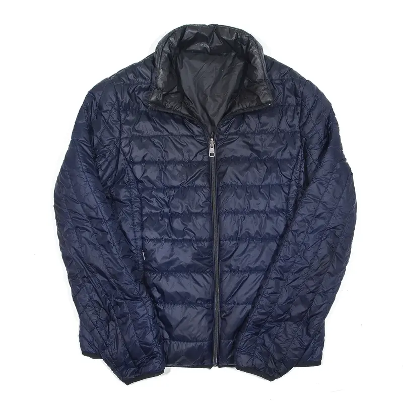 CALVIN KLEIN Quilted Jacket Blue Womens M