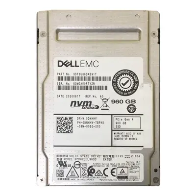 Dell 0DNHHV | 960GB TLC PCI Express 4.0 x4 NVMe Read Intensive (SIE) U.3 2.5-Inch Internal Solid State Drive