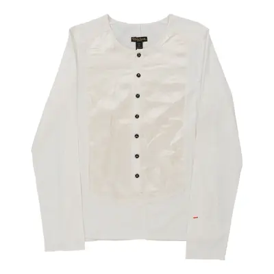 Rohuto Lavall Shirt - Medium White Polyester Blend
