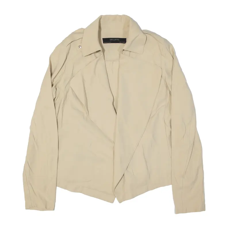 ZARA BASIC Jacket Cream Womens XS
