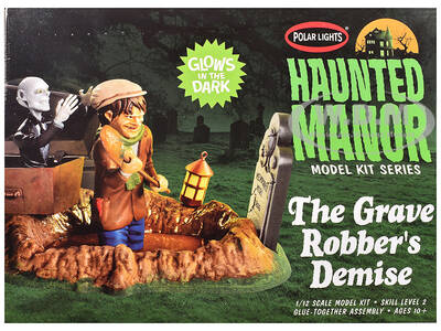 Skill 2 Model Kit Haunted Manor The Grave Robber's Demise Diorama Set 1/12 Scale Model by Polar Lights