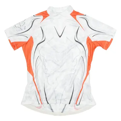 GONSO Cycling Mens Jersey White 1/4 Zip M