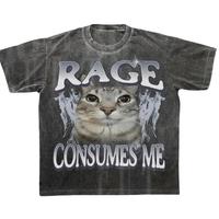 [Saleup to 75%] Rage Consumes Me Cat Shirt, Funny Cat Meme T-Shirt, Vintage Unhinged Cat Tee, Silly Cat Graphic Shirt, Weird ...