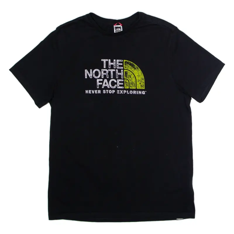 THE NORTH FACE Mens T-Shirt Black Crew Neck M