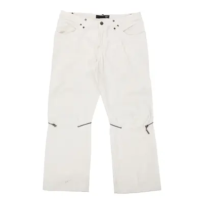 Just Cavalli Trousers - 34W 29L White Cotton