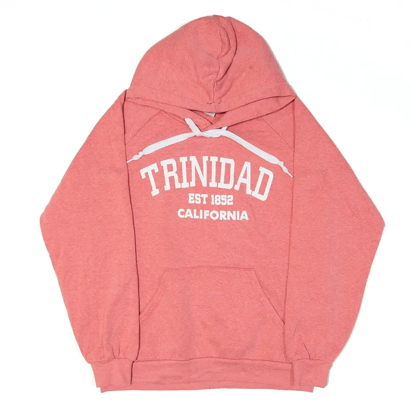 HILL Trinidad California 1852 Hoodie Pink Pullover USA Mens S