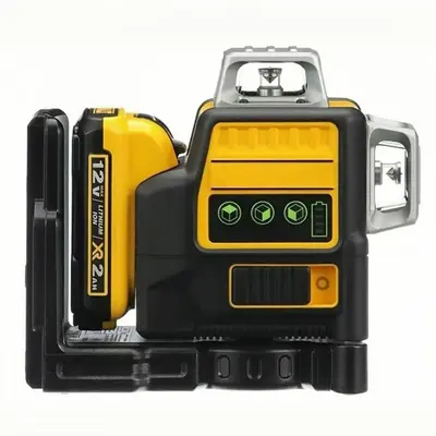 DW 089LG 3 Sides*360 DegreeVertical 12V Lithium Battery 12 Lines Level 360Horizontal Green Meter Outdoor+1pcs battery +1pcs c...