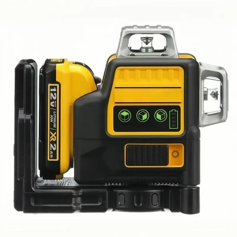 DW 089LG 3 Sides*360 DegreeVertical 12V Lithium Battery 12 Lines Level 360Horizontal Green Meter Outdoor+1pcs battery +1pcs c...