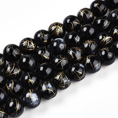Baking Painted Glass Beads Strands