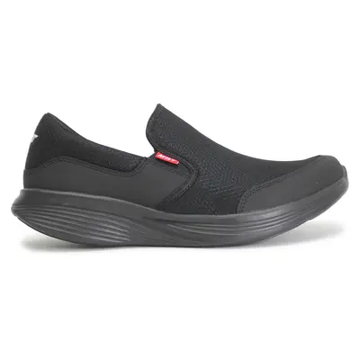 MBT Modena III Leather Textile Men's Slip On Shoes - Black Black - Size:US 10 Men