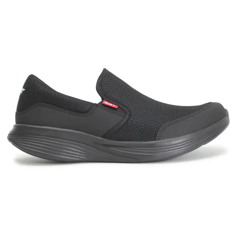 MBT Modena III Leather Textile Men's Slip On Shoes - Black Black - Size:US 10 Men