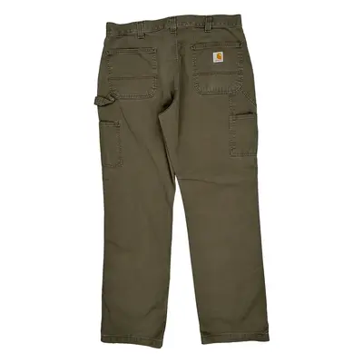 Carhartt Carpenter Trousers - 34? Waist Khaki Cotton