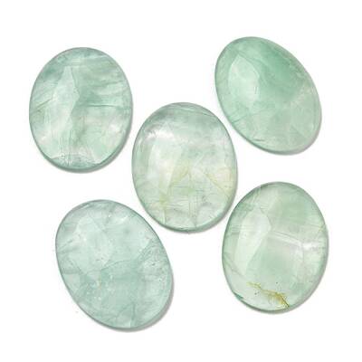 Natural Green Fluorite Cabochons