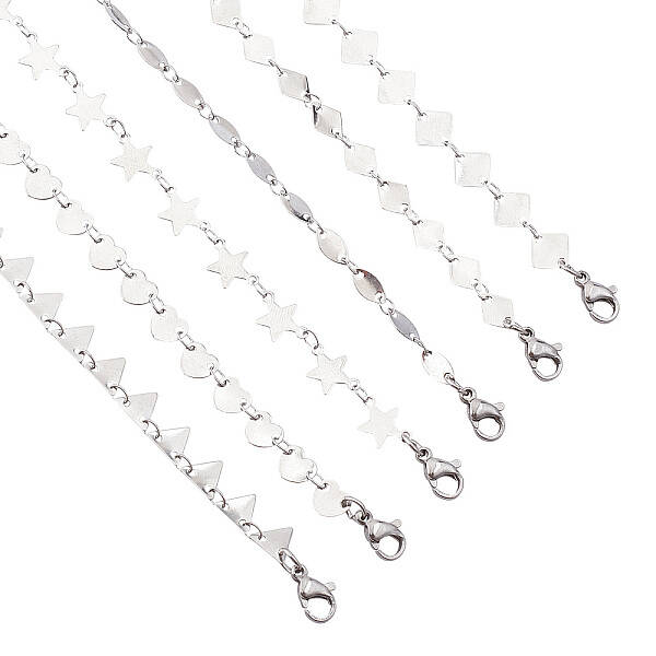 304 Stainless Steel Link Chain Necklaces