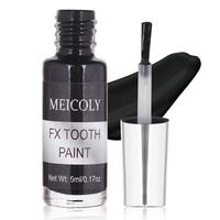 Meicoloy Black Tooth Paint-Professional Cosplay Temporary Teeth Makeup for Halloween SFX. Ideal for Creating Rotten, Decayed,...