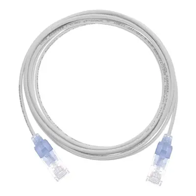 15168 Monoprice Cat6A Ethernet Patch Cable SlimRun Snagless RJ45 550MHz UTP Pure Bare Copper 10G 30AWG 10-Pack 10ft White