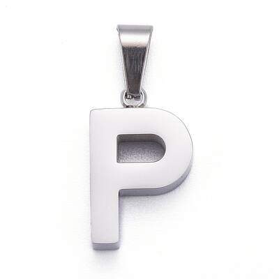 Non-Tarnish 304 Stainless Steel Letter Pendants