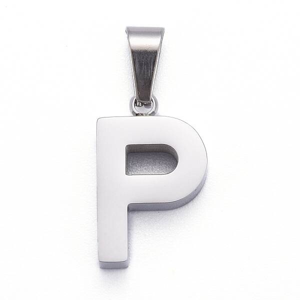 Non-Tarnish 304 Stainless Steel Letter Pendants