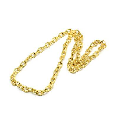 Fashionable 304 Stainless Steel Twisted Grain Cable Chain Necklaces