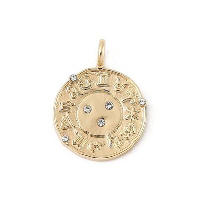 Brass Micro Pave Cubic Zirconia Pendants