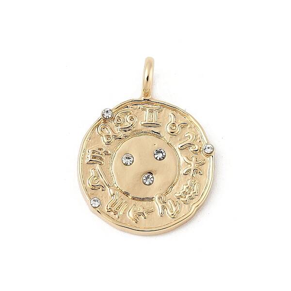 Brass Micro Pave Cubic Zirconia Pendants