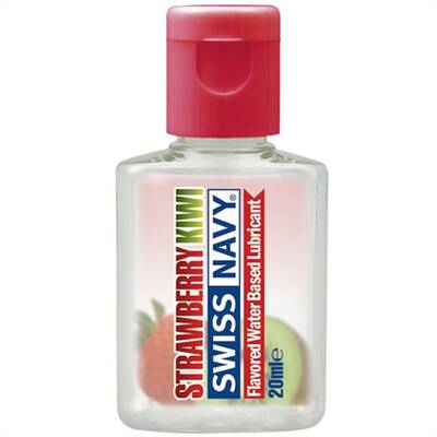 Swiss Navy Flavors Water-Based Lubricant - Strawberry Kiwi - 20 ml