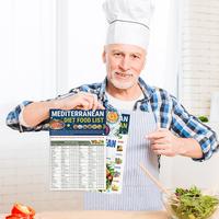 Mediterranean Diet Food List Set 3 - Mediterranean Ingredient Meal Plan, Foods To Limit, Lunch, Breakfast Recipes for Easy Ch...