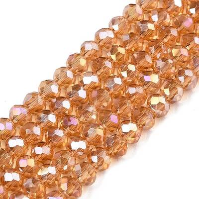 Electroplate Glass Beads Strands