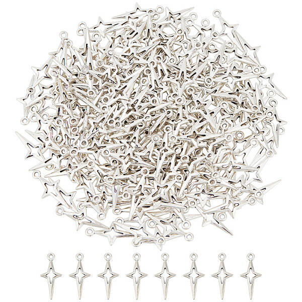 200Pcs Tibetan Style Alloy Pendants