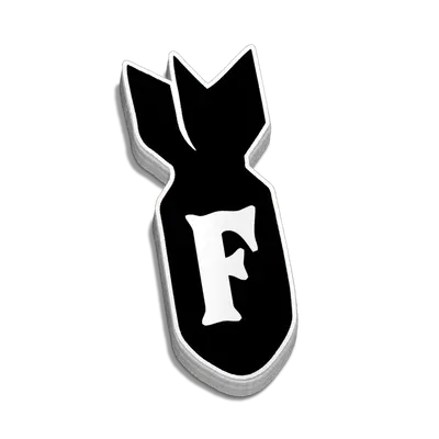 F - Bomb Hard Hat Decal