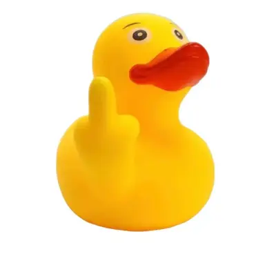 Funny Duck Tuck 8cm Car Interior Accessory Middle Finger - Lightweight and Durable