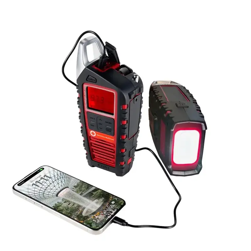 American Red Cross Odyssey | Bluetooth Weather Radio | Solar Powered & Portable | Audio | Rechargeable