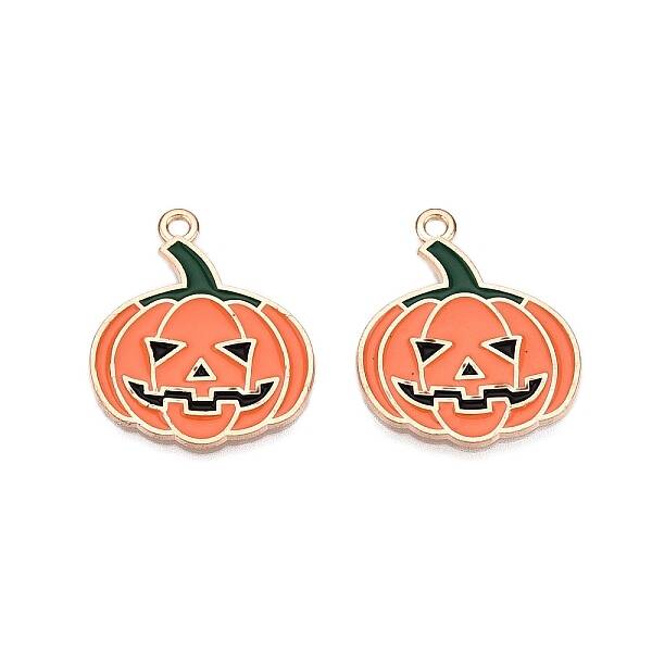 Halloween Theme Alloy Enamel Pendants