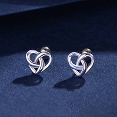 S999 Fine Silver Stud Earrings for Women