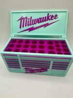 Milwaukee Inspired Tool Box Pen and Pencil Holder - 3D Printed Multifunctional Stationery Organizer for Pens & Pencils - Uniq...