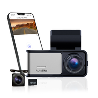 AutoSky 4K Dash Cam Built-in WiFi GPS Includes 64GB Memory Card Car Dashboard Camera Recorder with UHD 2160P, IPS Screen, 150...