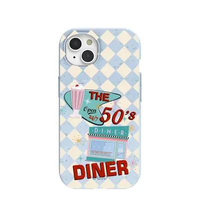 Powder Blue The 50s Diner iPhone 15 Case