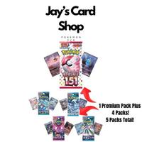 Pokemon Japanese 151 Booster Pack Bundle - 5 Packs - SEALED - BOX FRESH