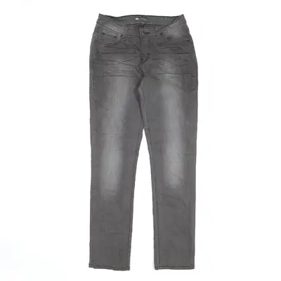 LEVI'S Mid Rise Jeans Grey Denim Slim Skinny Stone Wash Womens W28 L32