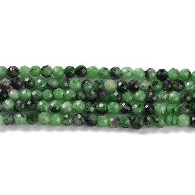 Natural Ruby in Zoisite Beads Strands