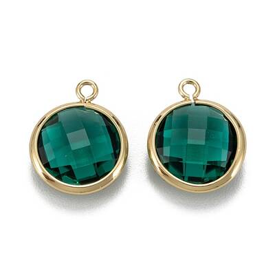 Brass Glass Charms