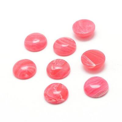 Dyed Synthetic Rhodochrosite Cabochons