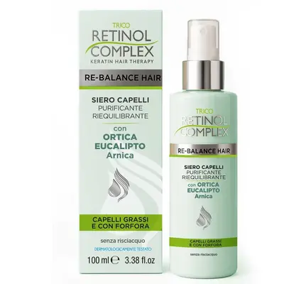 Retinol Complex Siero Capelli Antiforfora Purificante Riequilibrante Con Ortica, Eucalipto E Arnica 100Ml