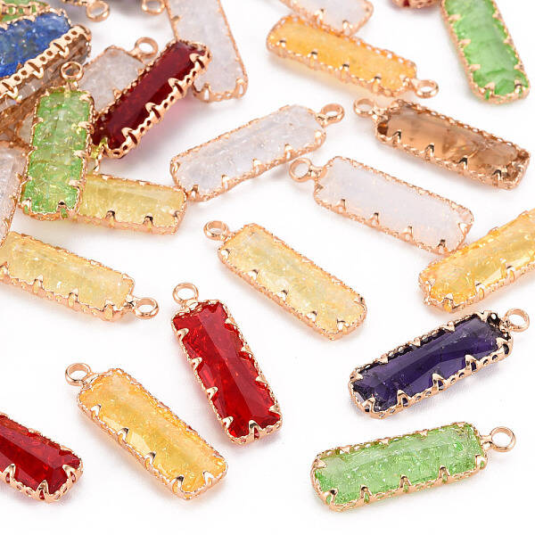 Crackle Glass Pendants