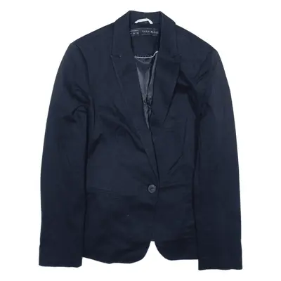 ZARA BASIC Blazer Jacket Blue Womens M