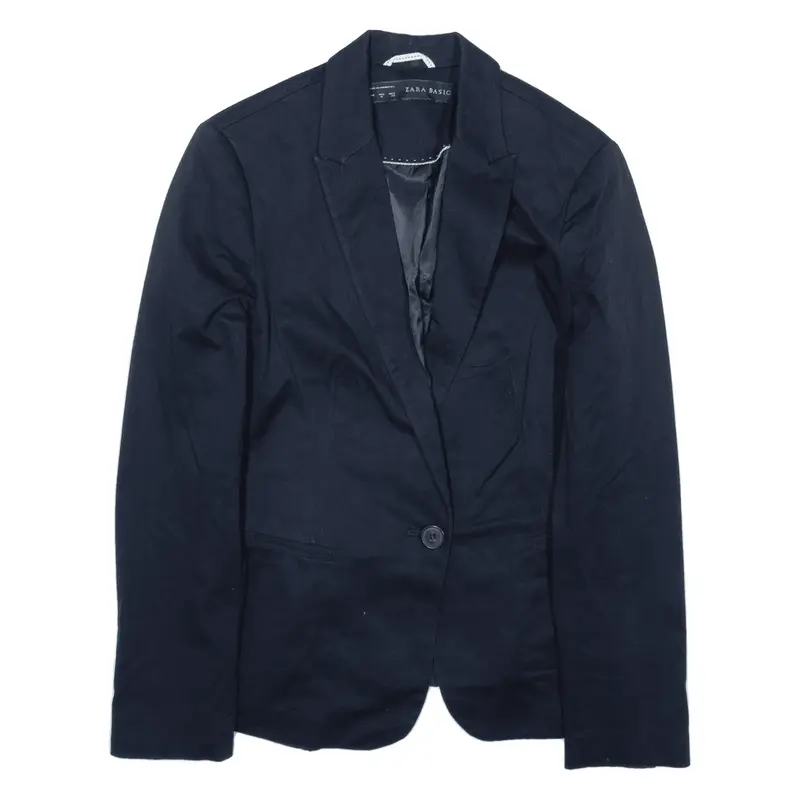ZARA BASIC Blazer Jacket Blue Womens M