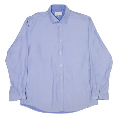 TED BAKER Mens Shirt Blue Spotted Long Sleeve L